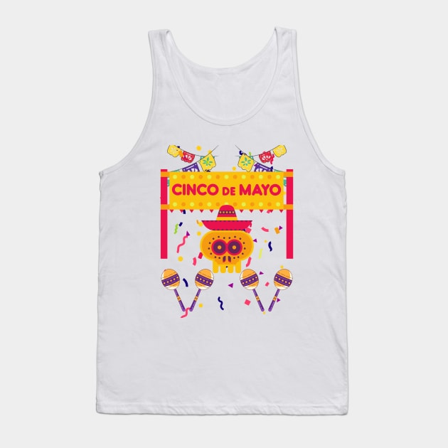 Feliz Cinco De Mayo Tank Top by Seasonal Besties